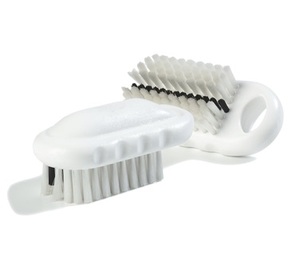 BRUSH HAND & NAIL WASH WHITE POLY BRISTLES *DISCONTINUED